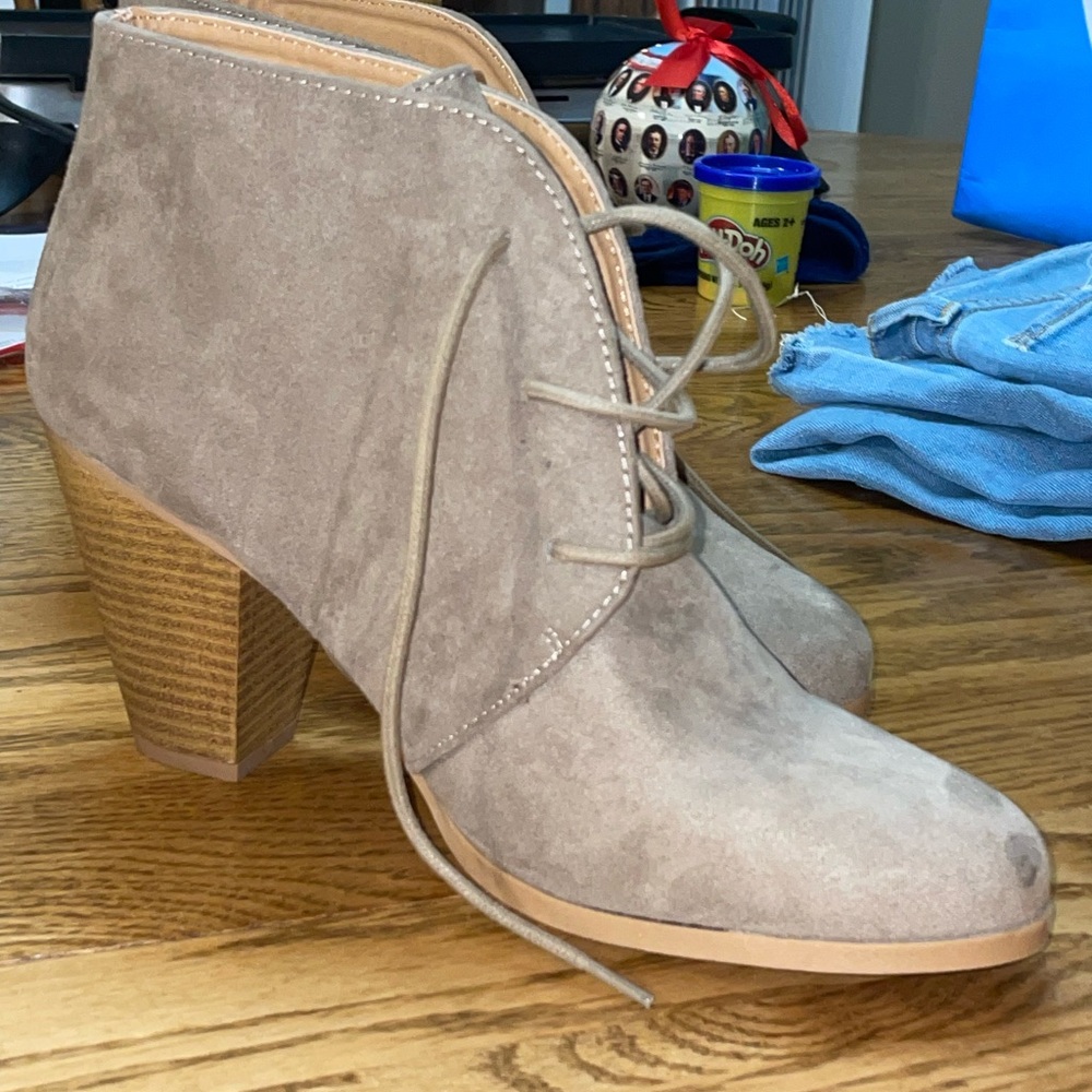Brown ankle booties!